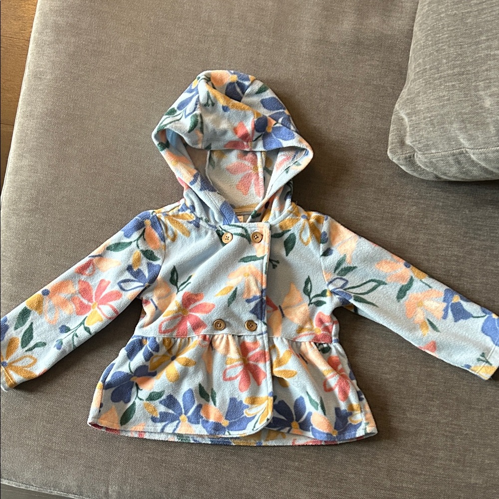 Carter’s kids Floral Hooded Jacket size 24m